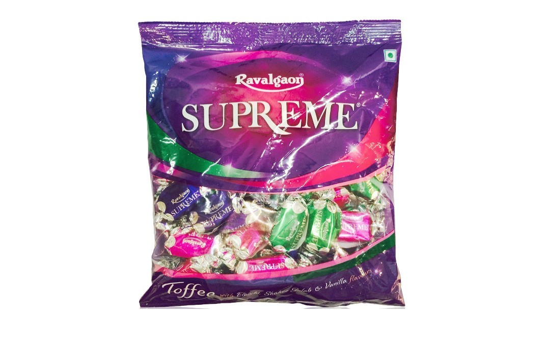 Ravalgaon Supereme Toffee (With Elaichi Shahee Gulab & Vanilla Flavours)   Pack  238 grams